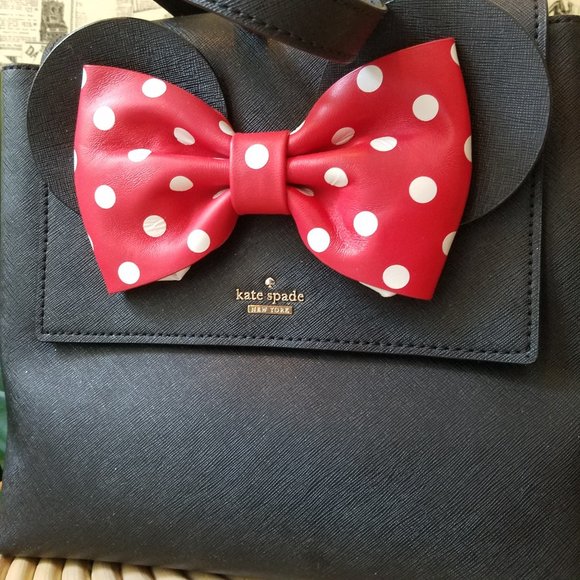 Neema Black Red Kate Spade Disney Minnie Mouse Bag - Picture 10 of 11